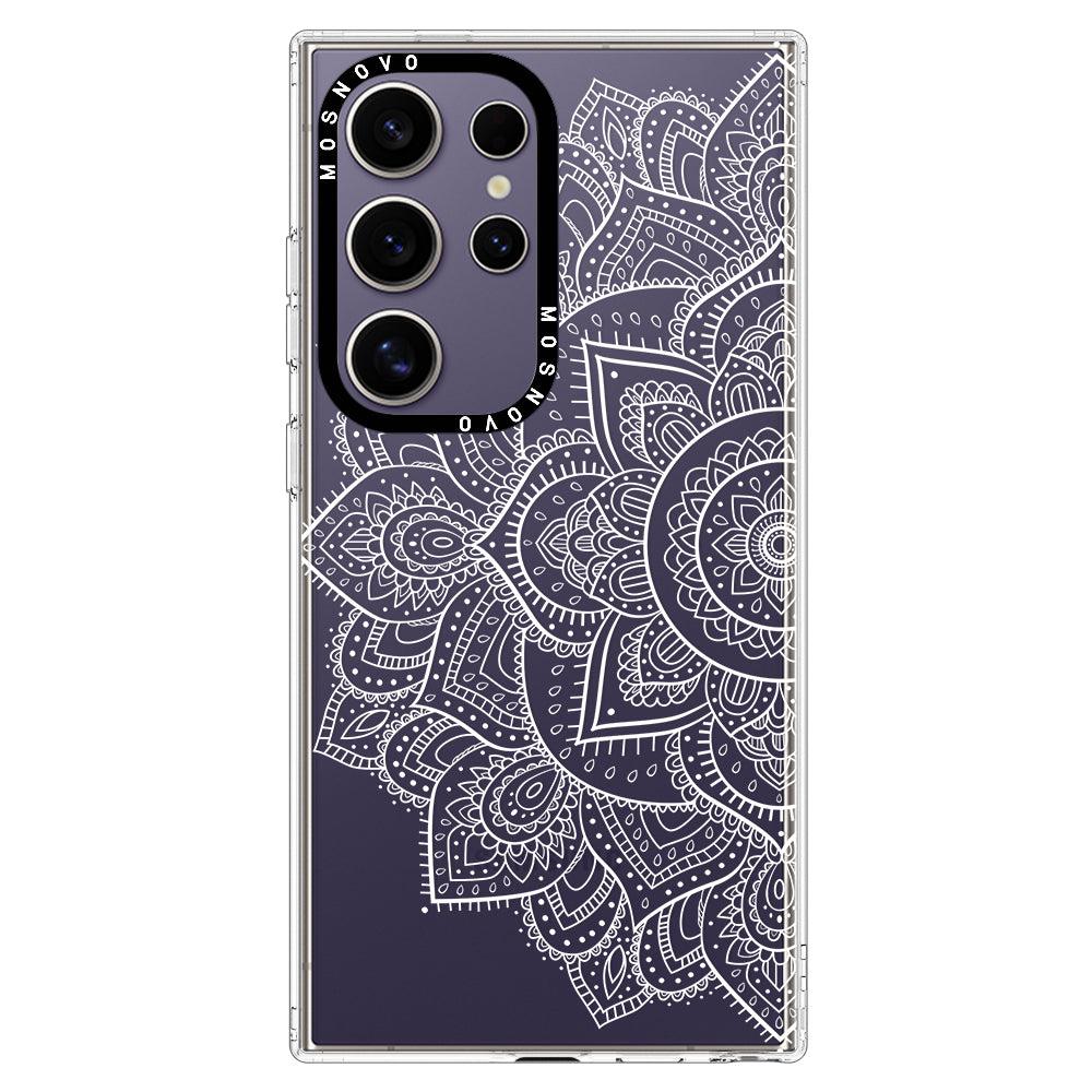 Half Mandala Phone Case - Samsung Galaxy S24 Ultra Case - MOSNOVO