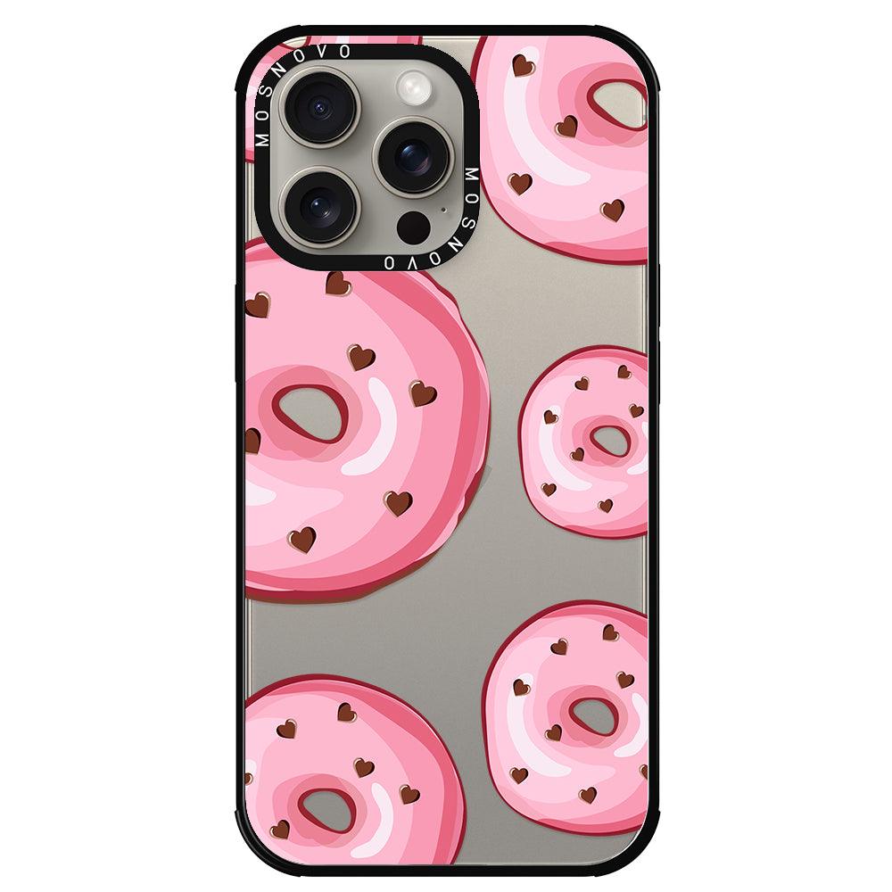 Pink Donuts Phone Case - iPhone 15 Pro Max Case - MOSNOVO