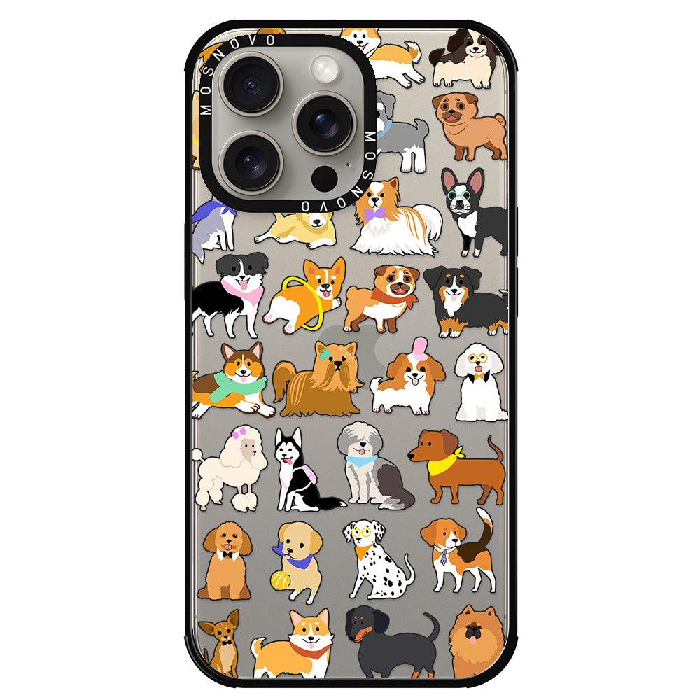 Cute Puppy Phone Case - iPhone 15 Pro Max Case - MOSNOVO