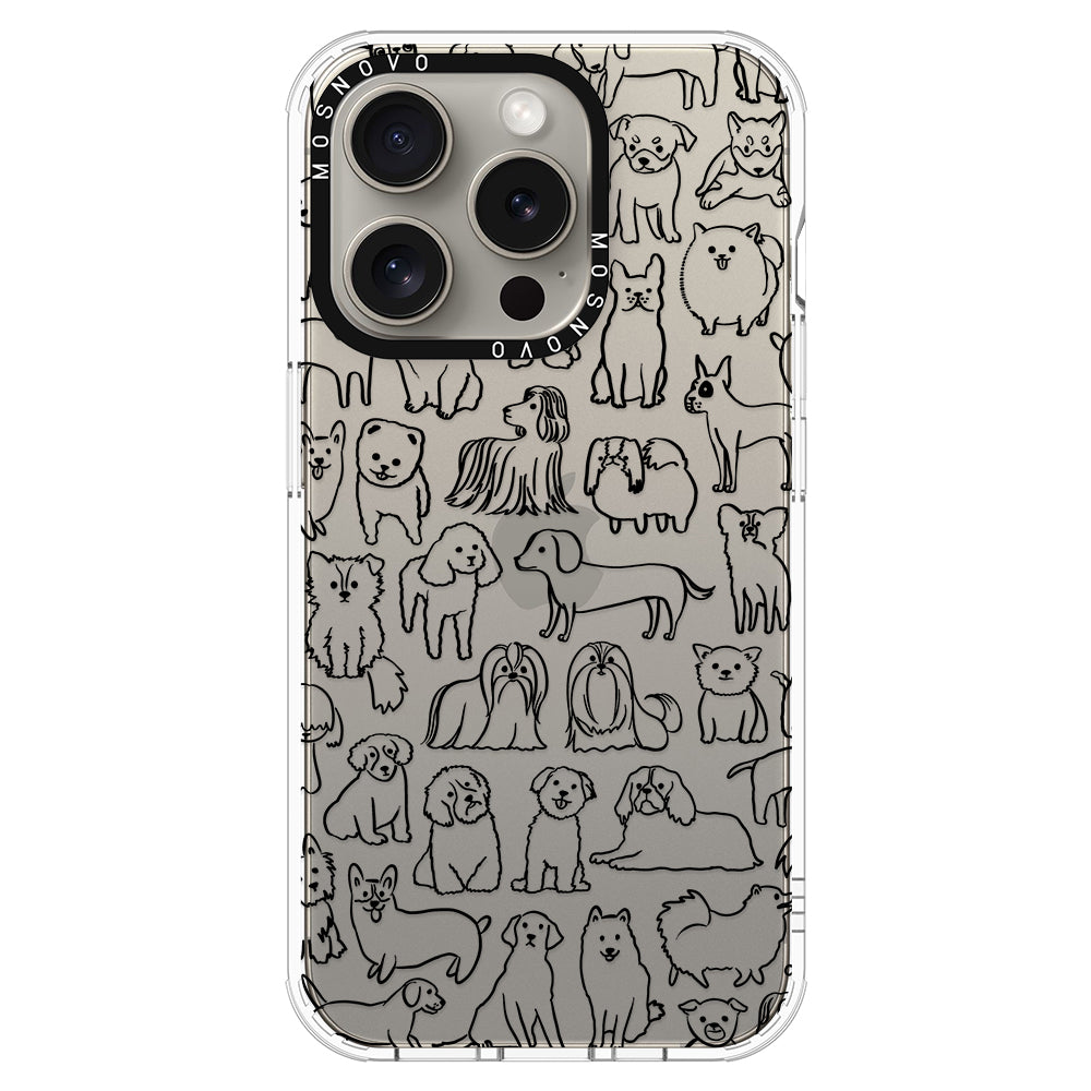 Dogs Phone Case - iPhone 15 Pro Case - MOSNOVO