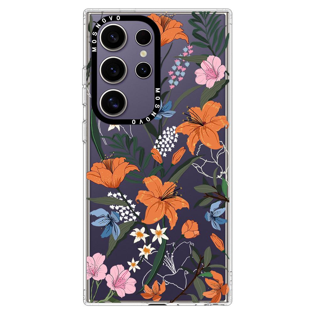 Lily Garden Phone Case - Samsung Galaxy S24 Ultra Case - MOSNOVO