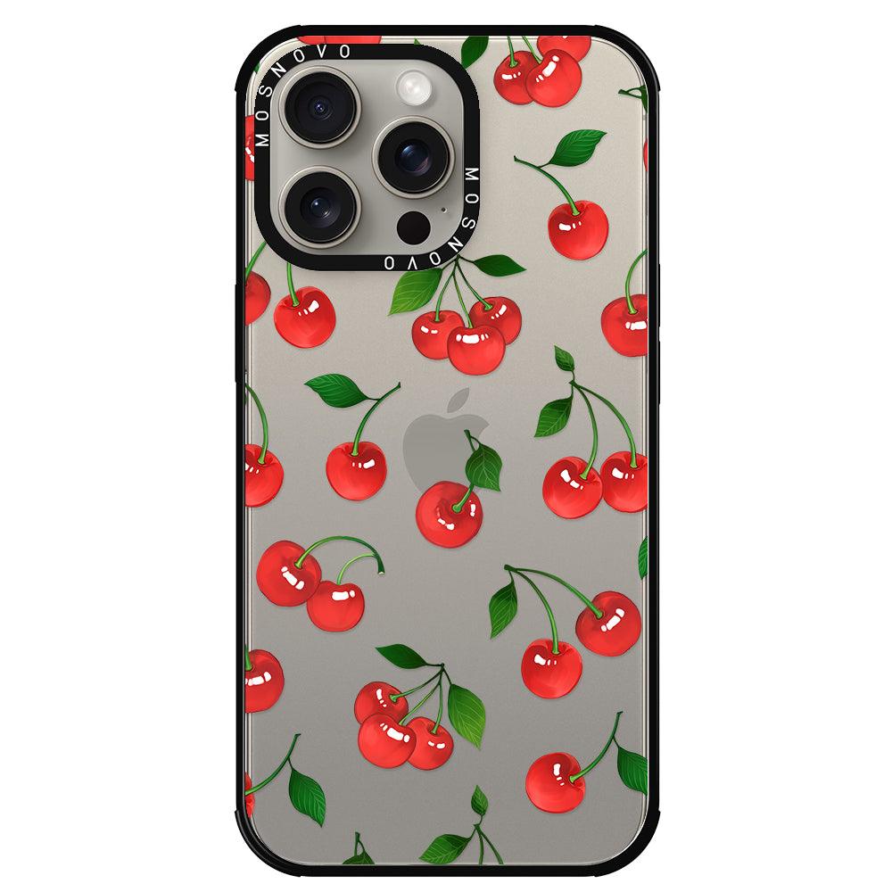 Poppy Cherry Phone Case - iPhone 15 Pro Max Case - MOSNOVO