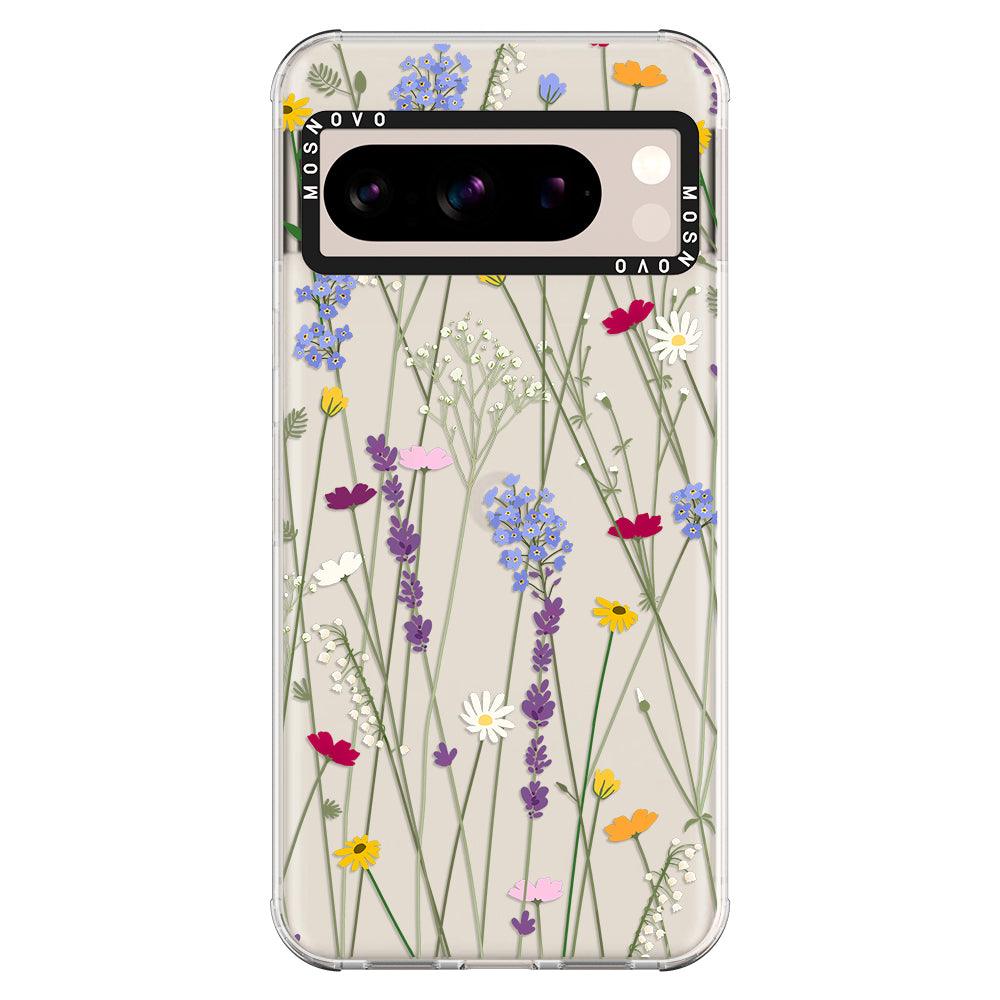 Floral Garden Lavender Daisy Flower Phone Case - Google Pixel 8 Pro Case - MOSNOVO