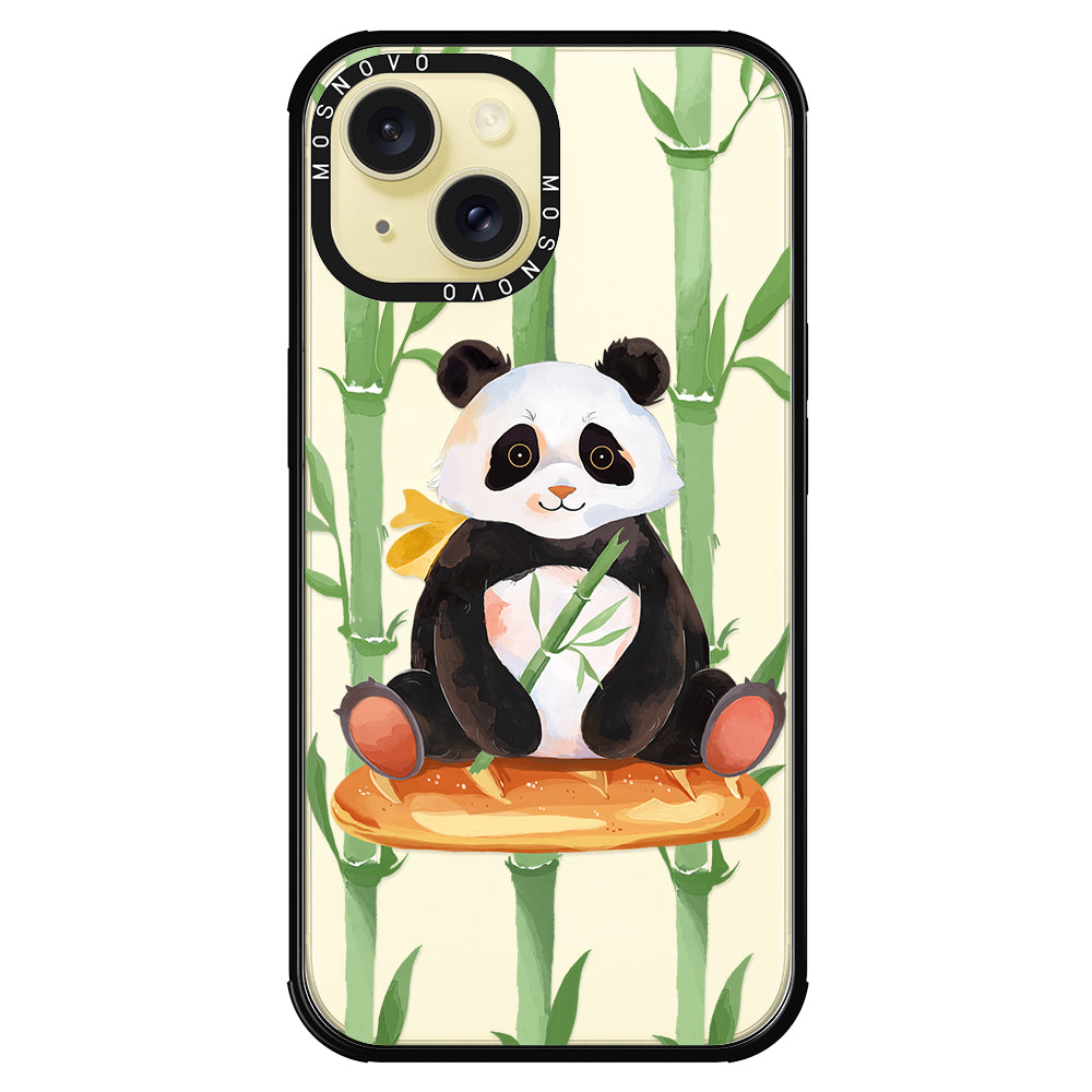 Bamboo Panda Phone Case - iPhone 15 Case - MOSNOVO