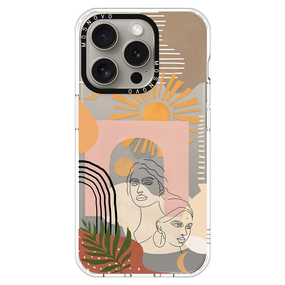 Modern Collage Art Phone Case - iPhone 15 Pro Case - MOSNOVO