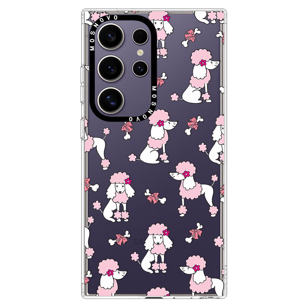 Pink Poodle Phone Case - Samsung Galaxy S24 Ultra Case - MOSNOVO