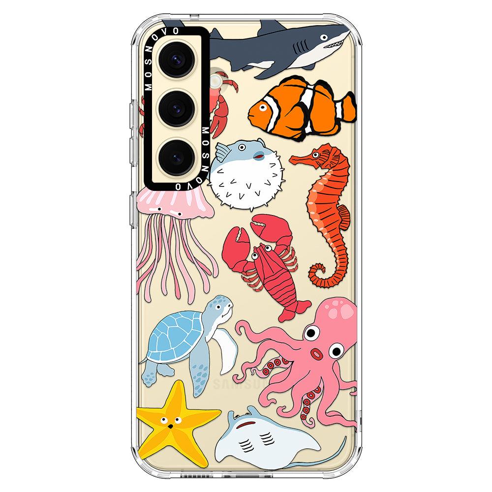 Cute Sea Animal Phone Case - Samsung Galaxy S24 Case - MOSNOVO