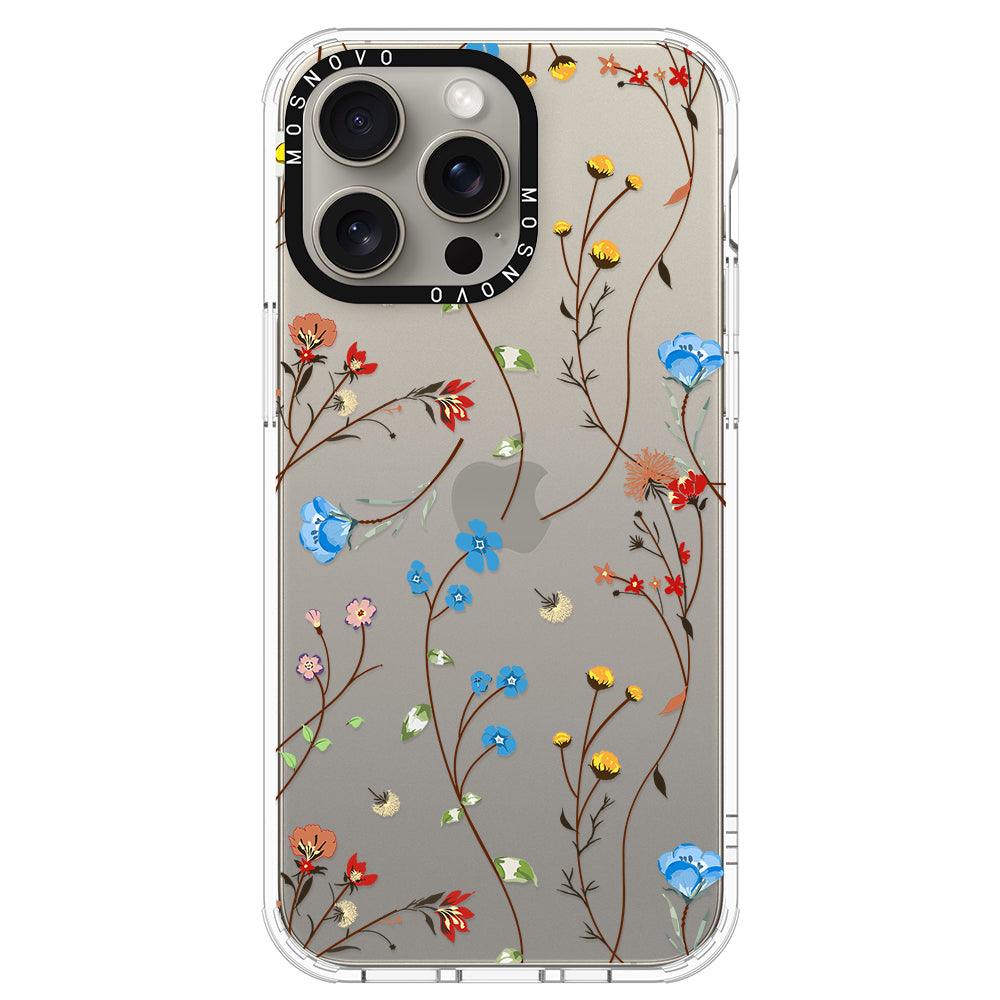 Wildflowers Phone Case - iPhone 15 Pro Max Case - MOSNOVO