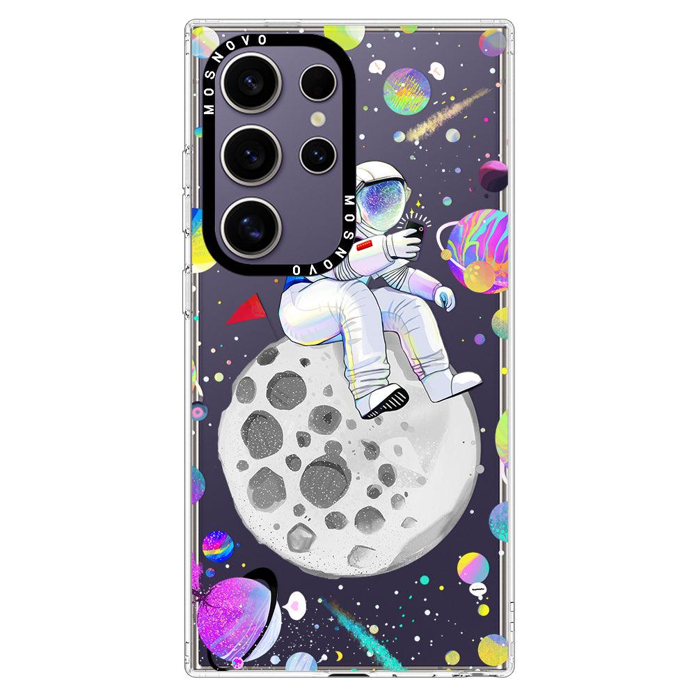 Astronaut Selfie Phone Case - Samsung Galaxy S24 Ultra Case - MOSNOVO