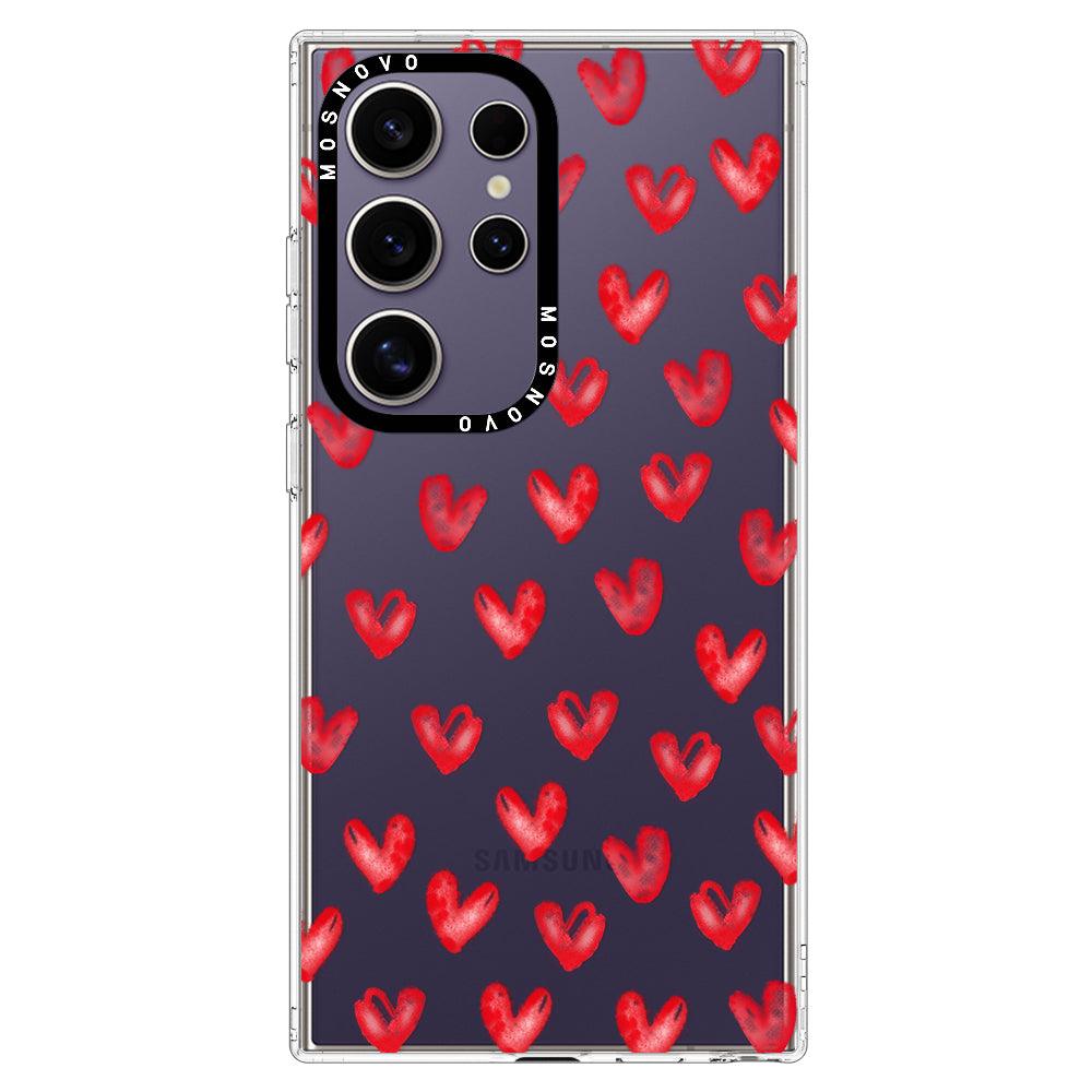 Cute Little Heart Phone Case - Samsung Galaxy S24 Ultra Case - MOSNOVO