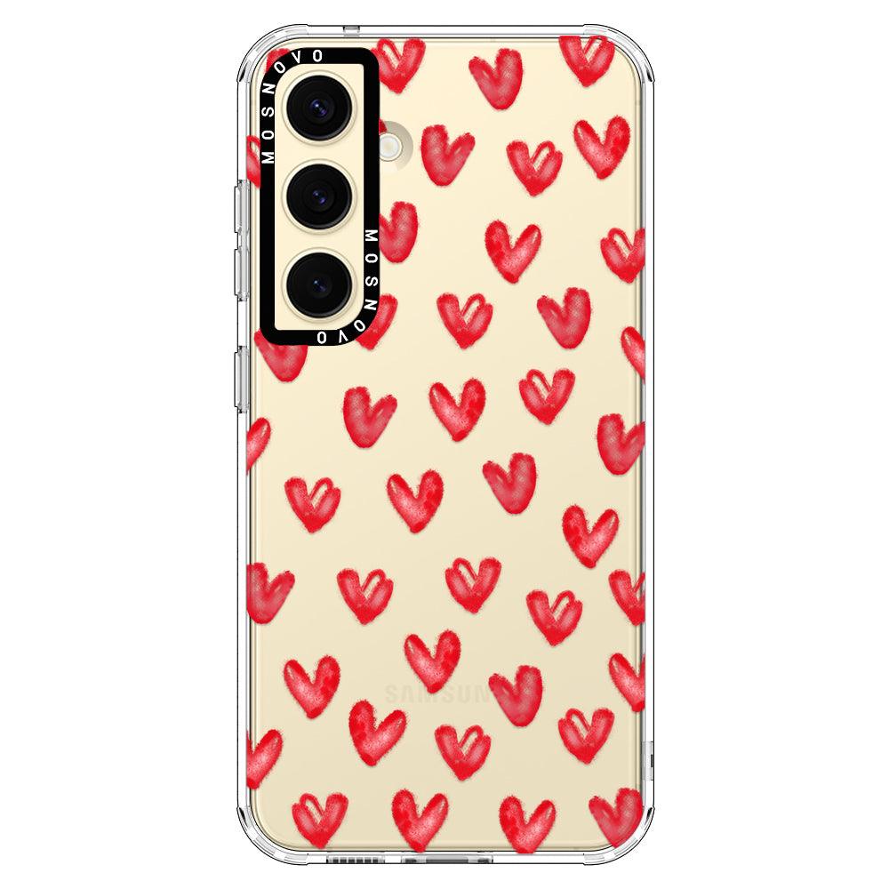 Cute Little Heart Phone Case - Samsung Galaxy S24 Plus Case - MOSNOVO