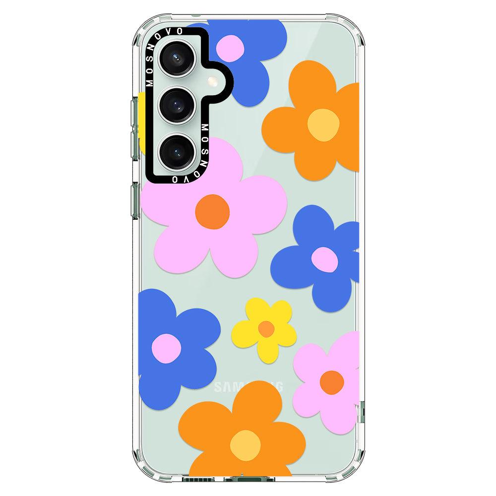 60's Groovy Flower Phone Case - Samsung Galaxy S23 FE Case