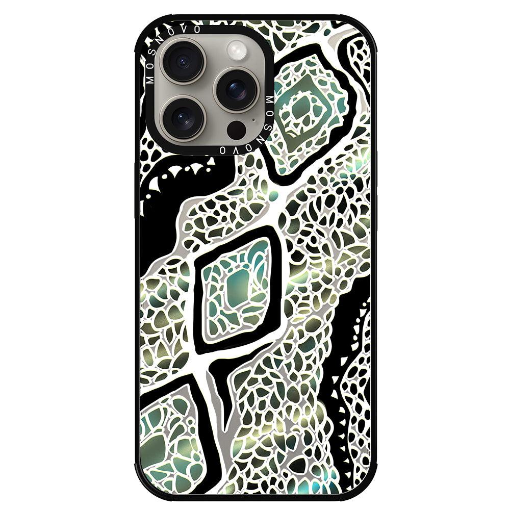 Jade Snake Phone Case - iPhone 15 Pro Max Case - MOSNOVO