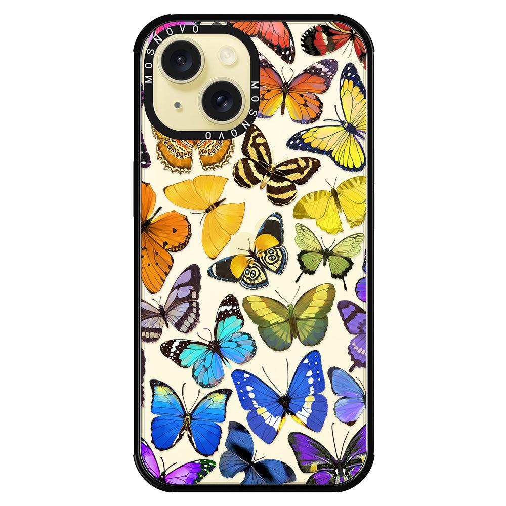 Rainbow Butterfly Phone Case - iPhone 15 Case - MOSNOVO