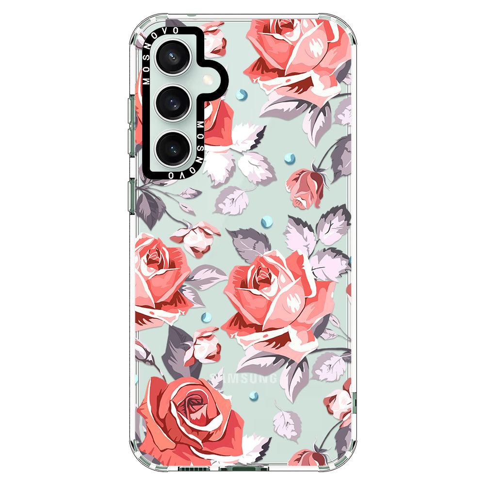 Retro Floral Phone Case - Samsung Galaxy S23 FE Case