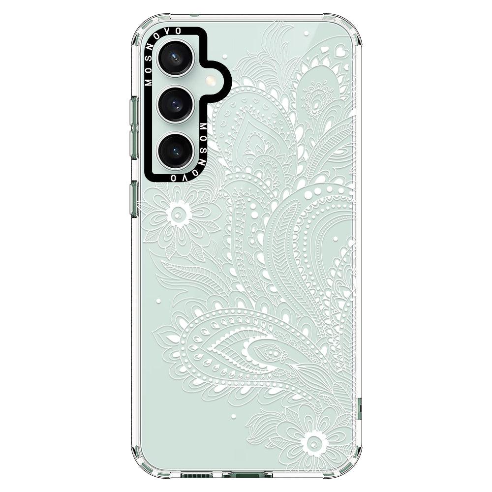 Aesthetic Flower Henna Phone Case - Samsung Galaxy S23 FE Case