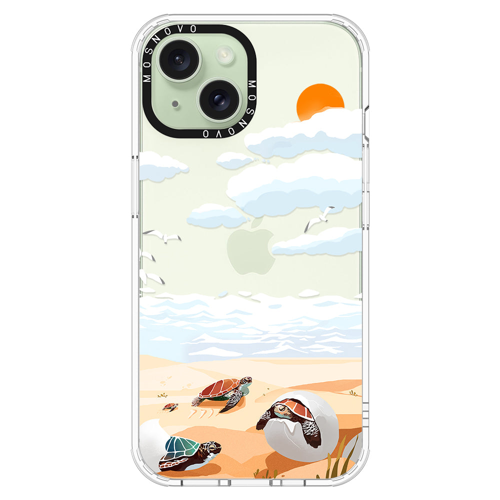 Baby Tortoise Phone Case - iPhone 15 Plus Case - MOSNOVO