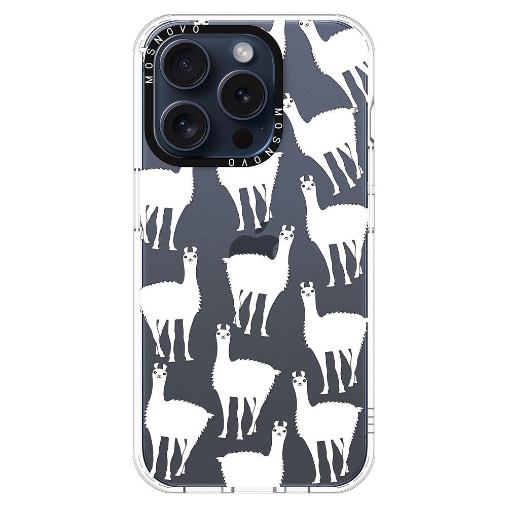 Llama Phone Case - iPhone 15 Pro Case - MOSNOVO