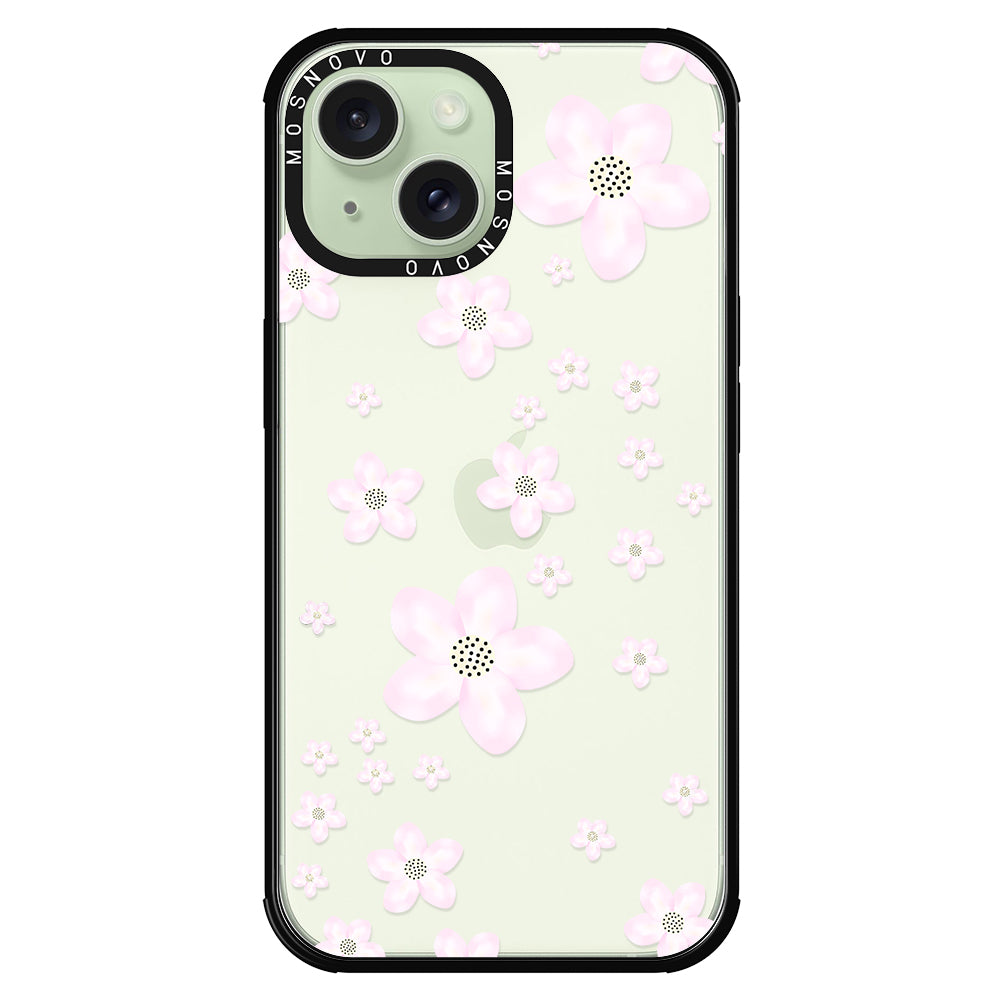 Pink Cherry Blossom Phone Case - iPhone 15 Case - MOSNOVO