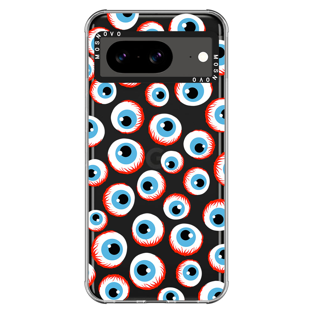 Scary Eyeball Phone Case - Google Pixel 8 Case - MOSNOVO