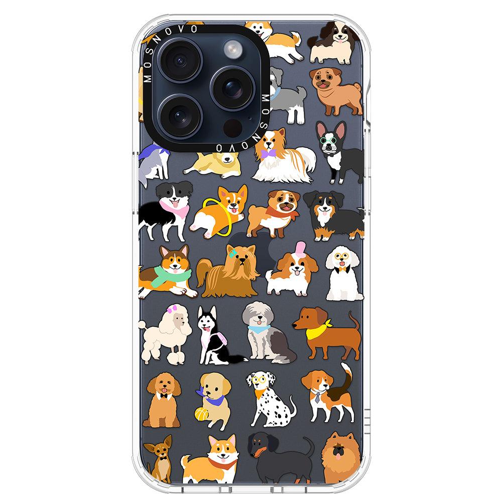 Cute Puppy Phone Case - iPhone 15 Pro Max Case - MOSNOVO