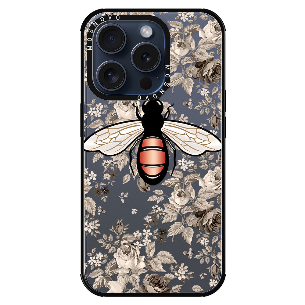 Vintage Bee Phone Case - iPhone 15 Pro Case - MOSNOVO