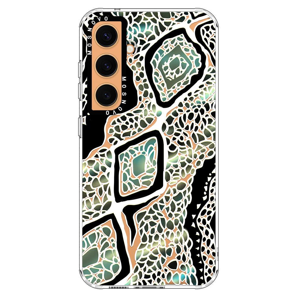 Jade Snake Phone Case - Samsung Galaxy S24 Plus Case - MOSNOVO