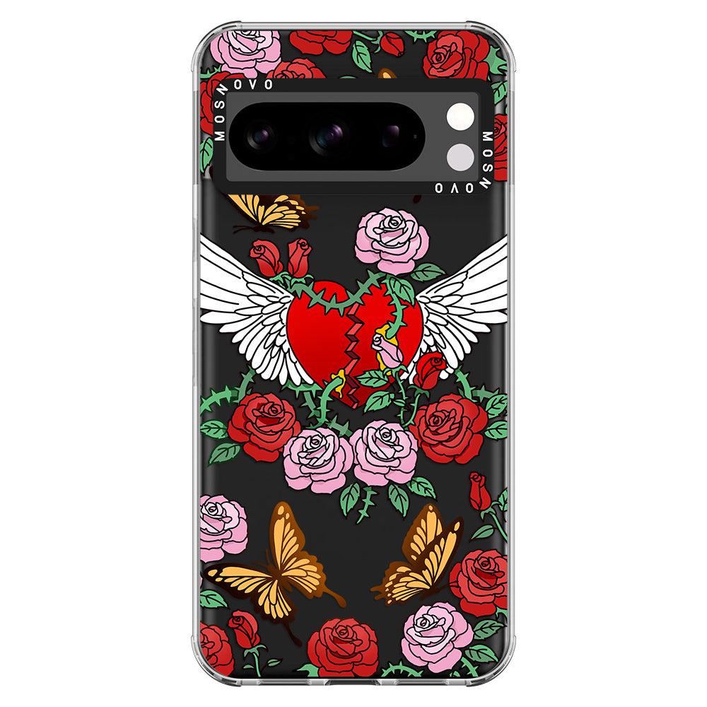 Wing Heart Phone Case - Google Pixel 8 Pro Case - MOSNOVO