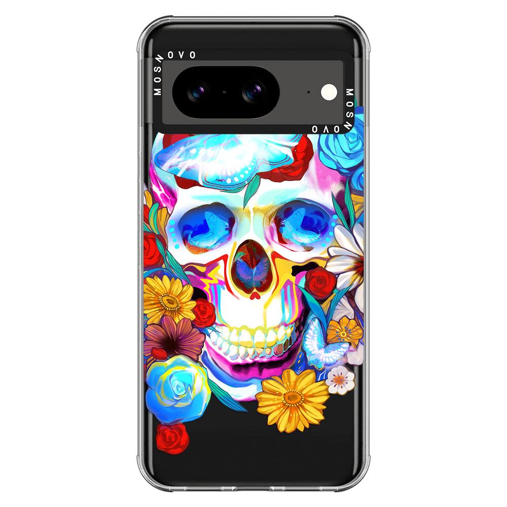 Neon Skull Phone Case - Google Pixel 8 Case - MOSNOVO