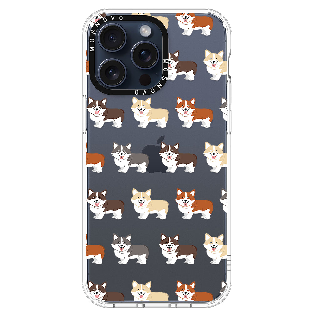 Cute Corgi Phone Case - iPhone 15 Pro Max Case - MOSNOVO