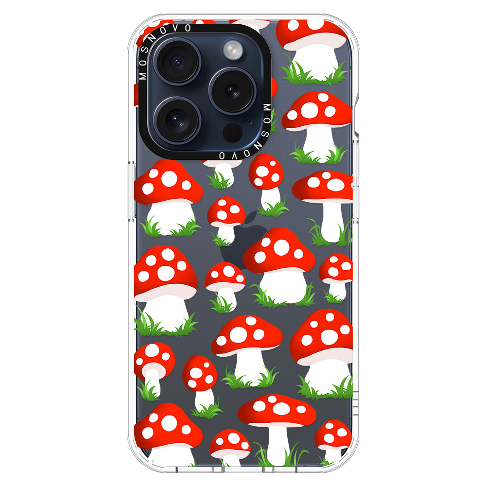 Cute Mushroom Phone Case - iPhone 15 Pro Case - MOSNOVO