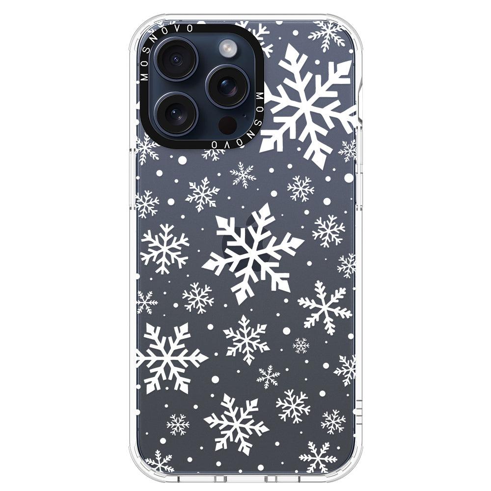 Snowflake Phone Case - iPhone 15 Pro Max Case - MOSNOVO