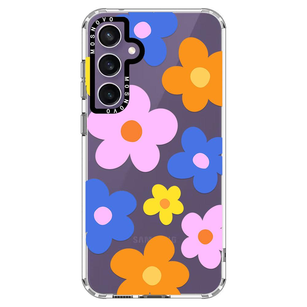 60's Groovy Flower Phone Case - Samsung Galaxy S23 FE Case