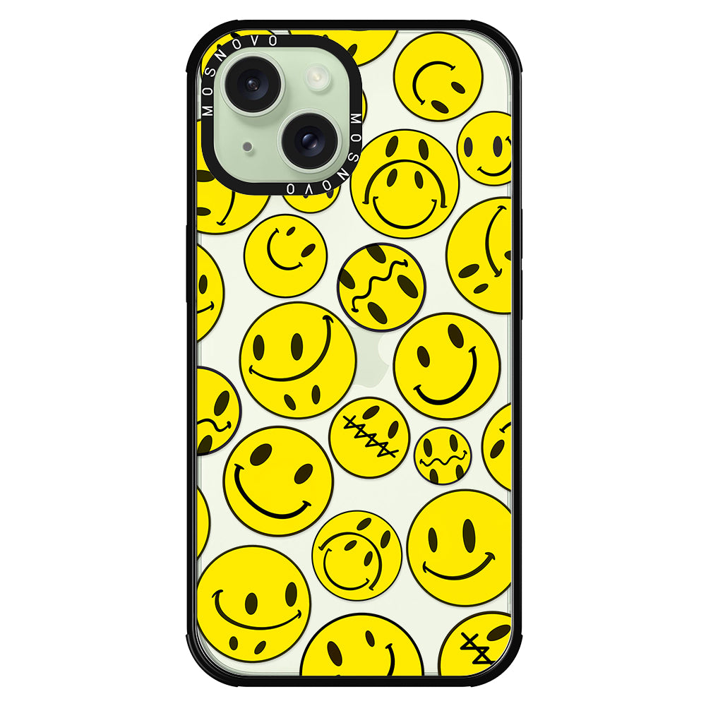 Smiley Face Phone Case - iPhone 15 Case - MOSNOVO