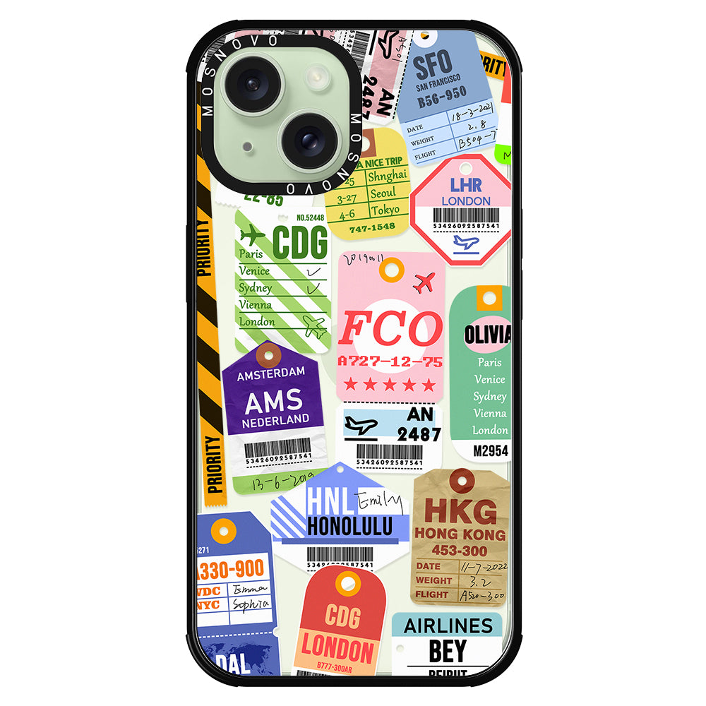 Ticket Label Phone Case - iPhone 15 Case - MOSNOVO