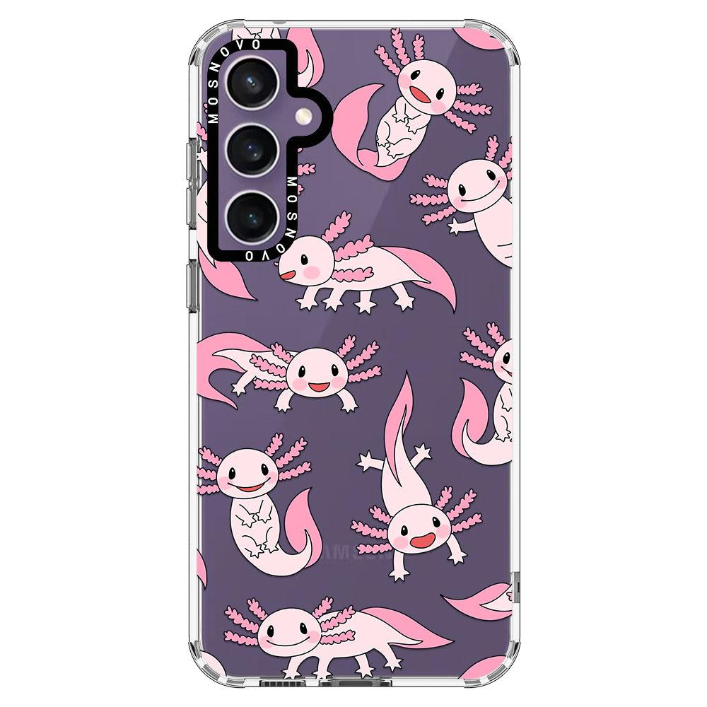 Pink Axolotl Phone Case - Samsung Galaxy S23 FE Case