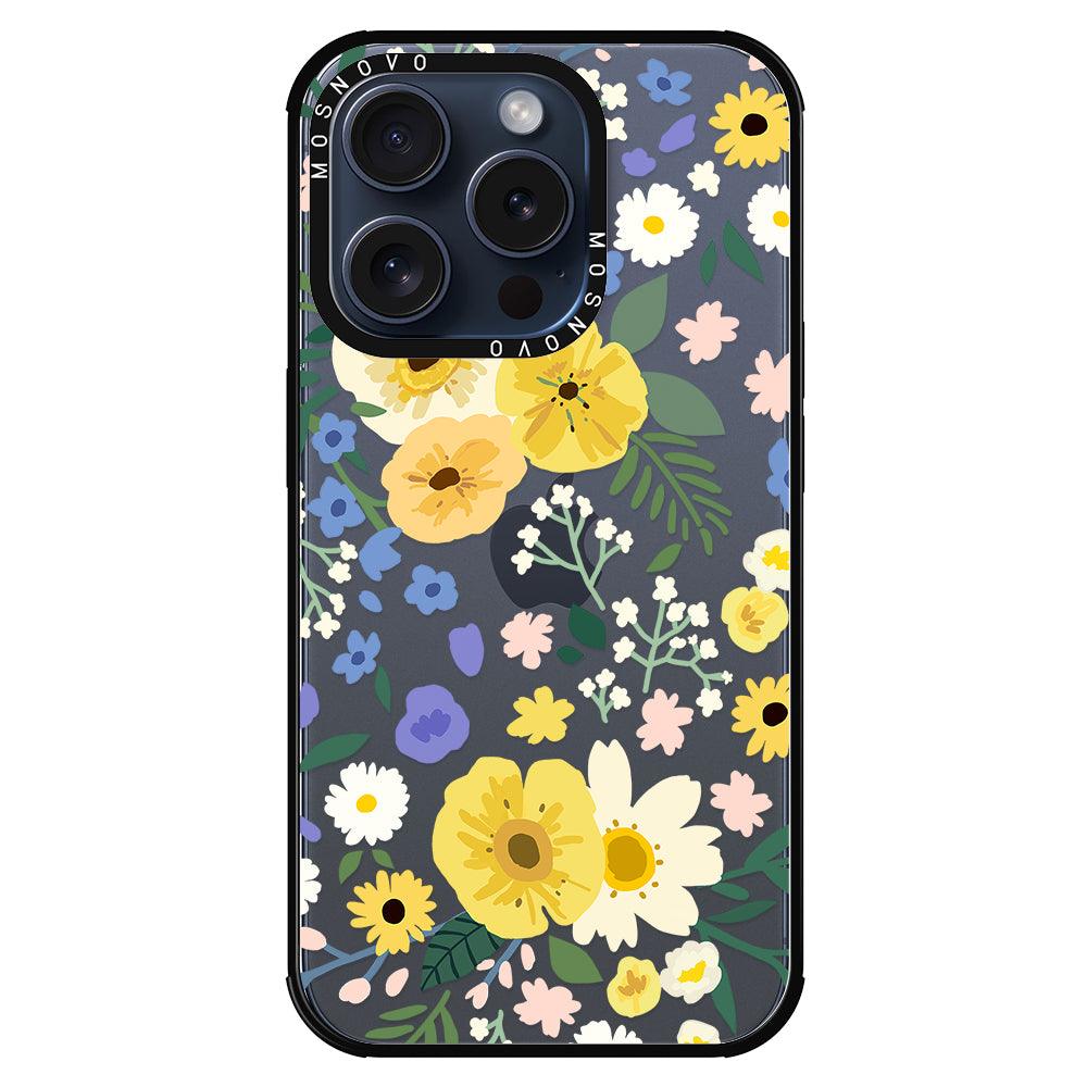 Spring Wild Floral Phone Case - iPhone 15 Pro Case - MOSNOVO