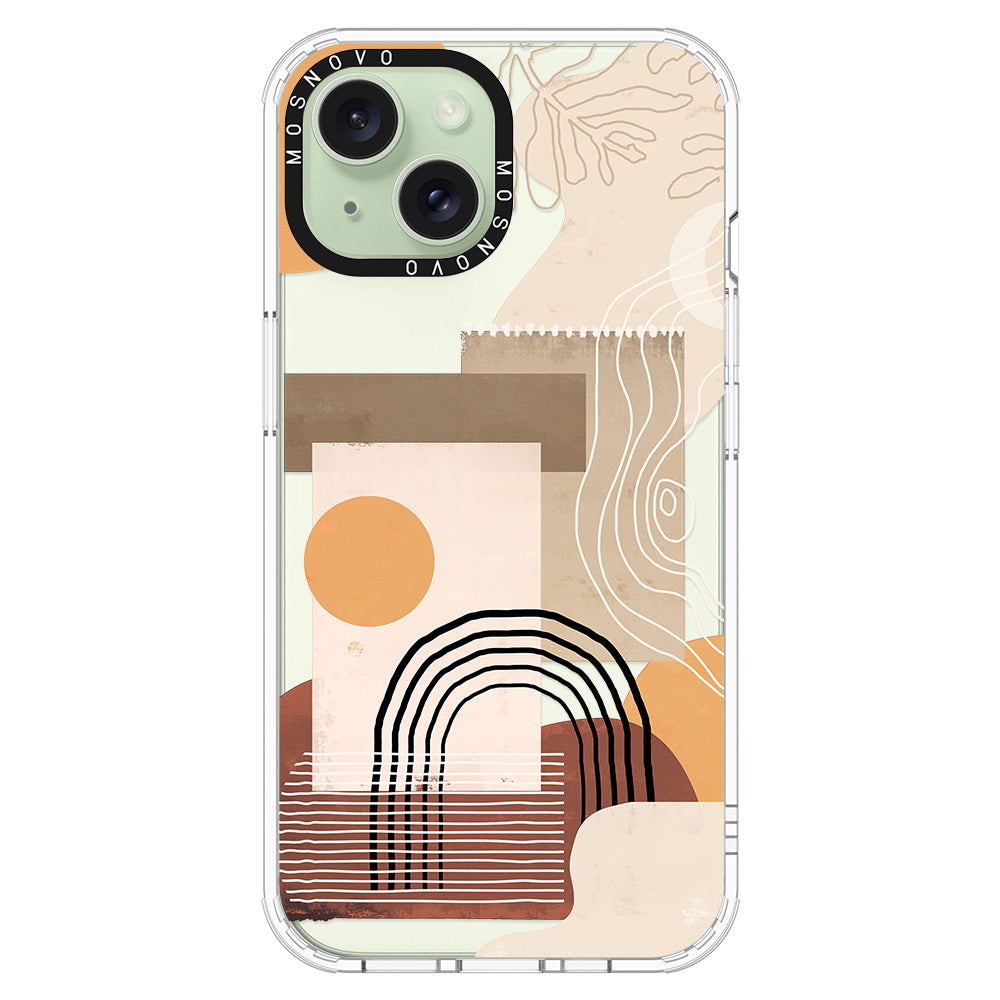 Minimalist Abstract Art Phone Case - iPhone 15 Case - MOSNOVO