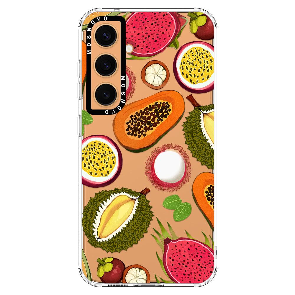 Tropical Fruits Phone Case - Samsung Galaxy S24 Case - MOSNOVO