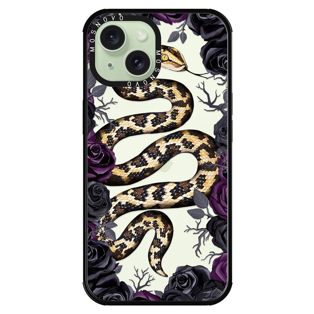 Secret Snake Garden Phone Case - iPhone 15 Plus Case - MOSNOVO