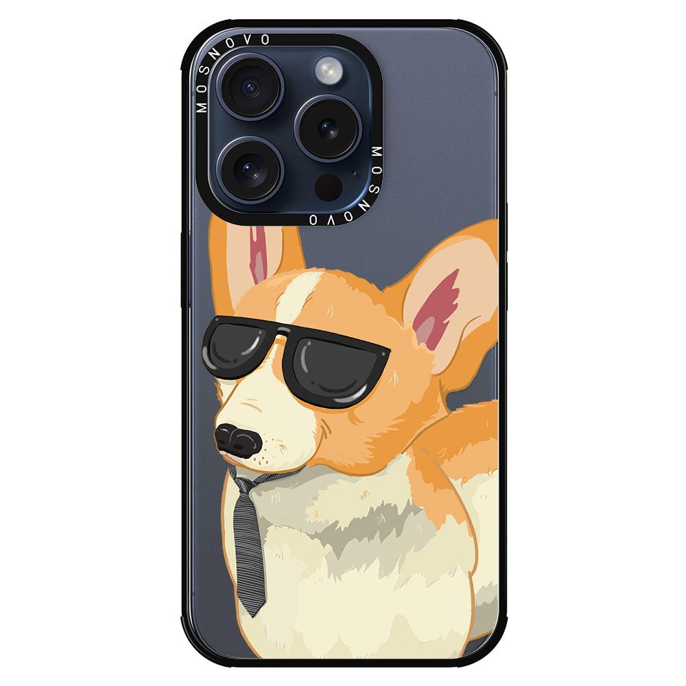 Fluffy Corgi Phone Case - iPhone 15 Pro Case - MOSNOVO