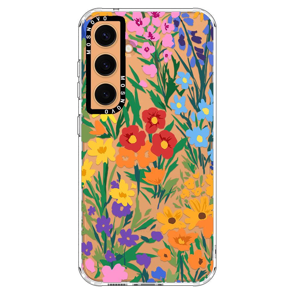 Spring Botanical Flower Phone Case - Samsung Galaxy S24 Case - MOSNOVO