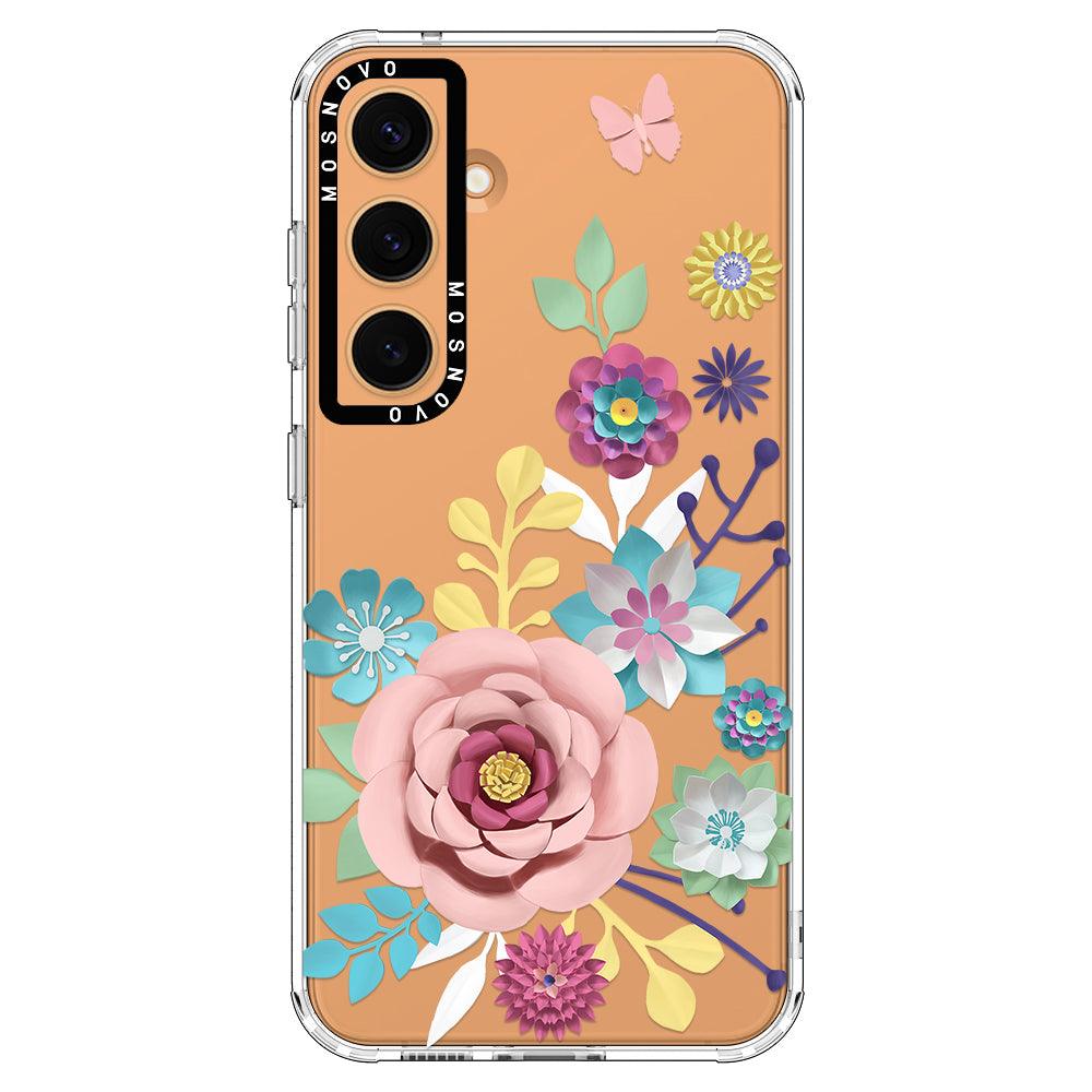 3D Floral Phone Case - Samsung Galaxy S24 Case - MOSNOVO