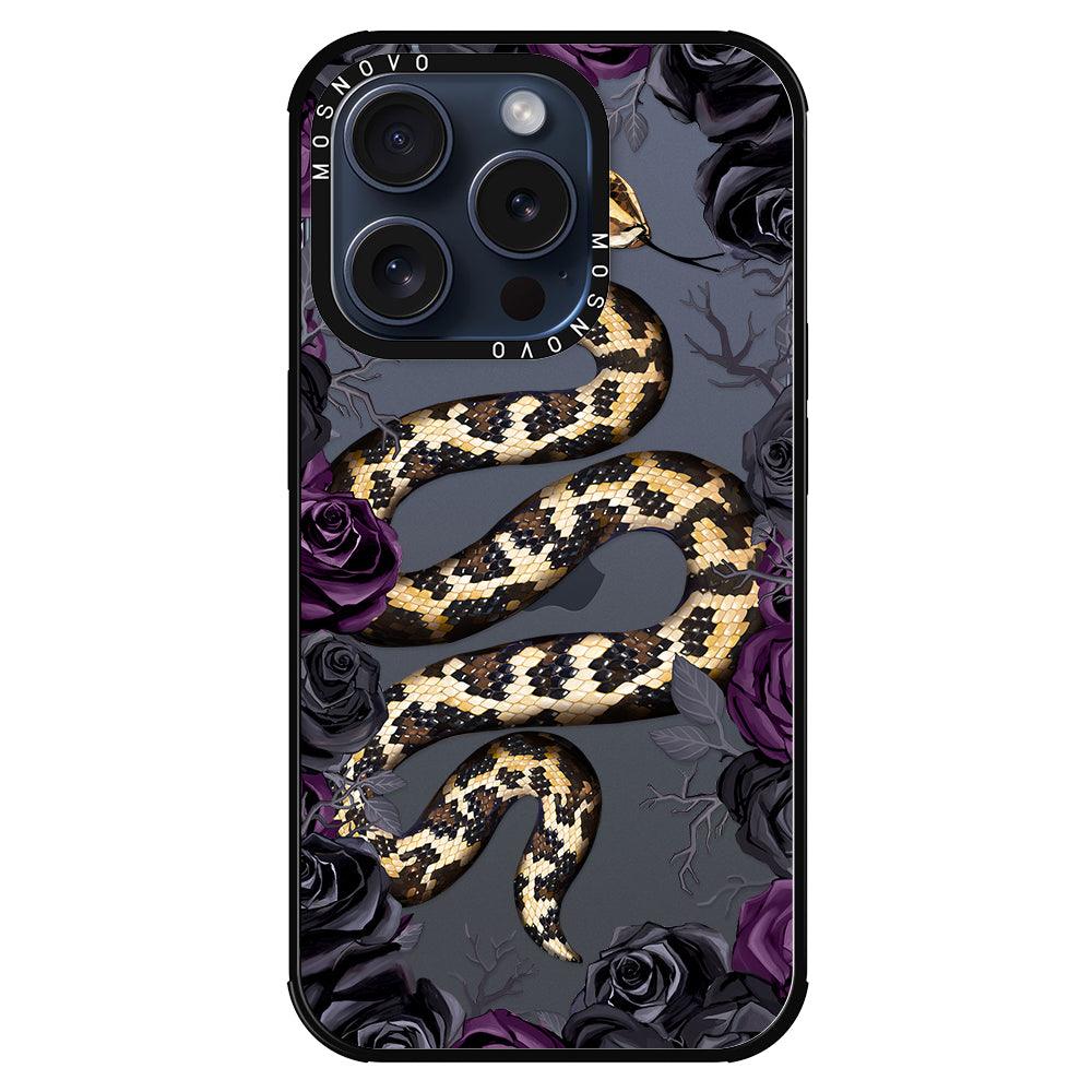 Secret Snake Garden Phone Case - iPhone 15 Pro Case - MOSNOVO