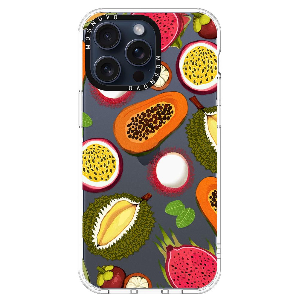 Tropical Fruit Phone Case - iPhone 15 Pro Max Case - MOSNOVO