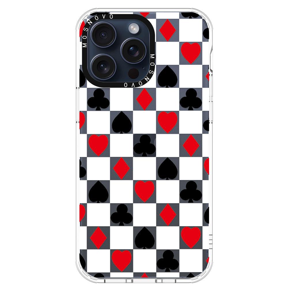 Checker Poker Phone Case - iPhone 15 Pro Max Case - MOSNOVO