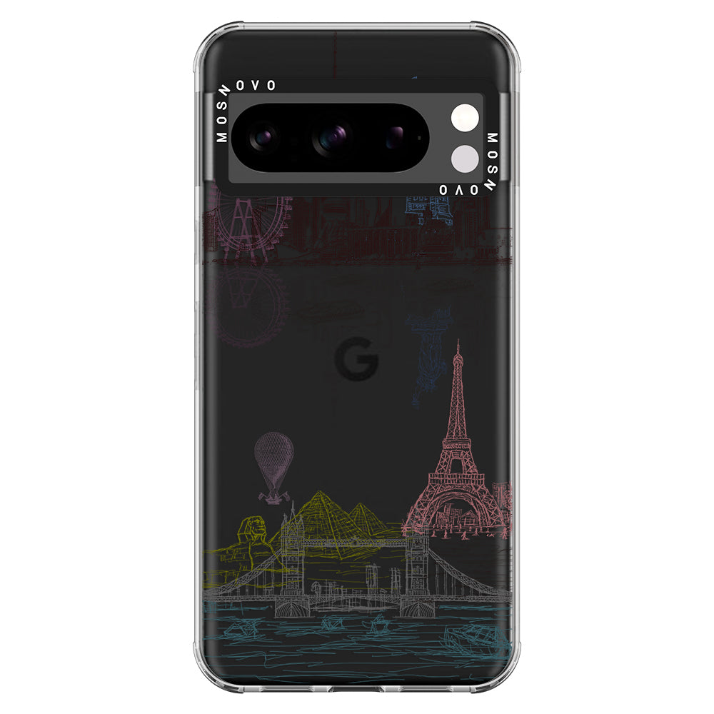 The World City Phone Case - Google Pixel 8 Pro Case - MOSNOVO