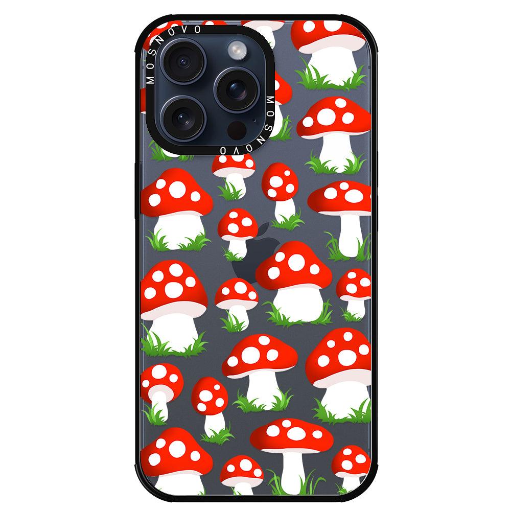 Cute Mushroom Phone Case - iPhone 15 Pro Max Case - MOSNOVO