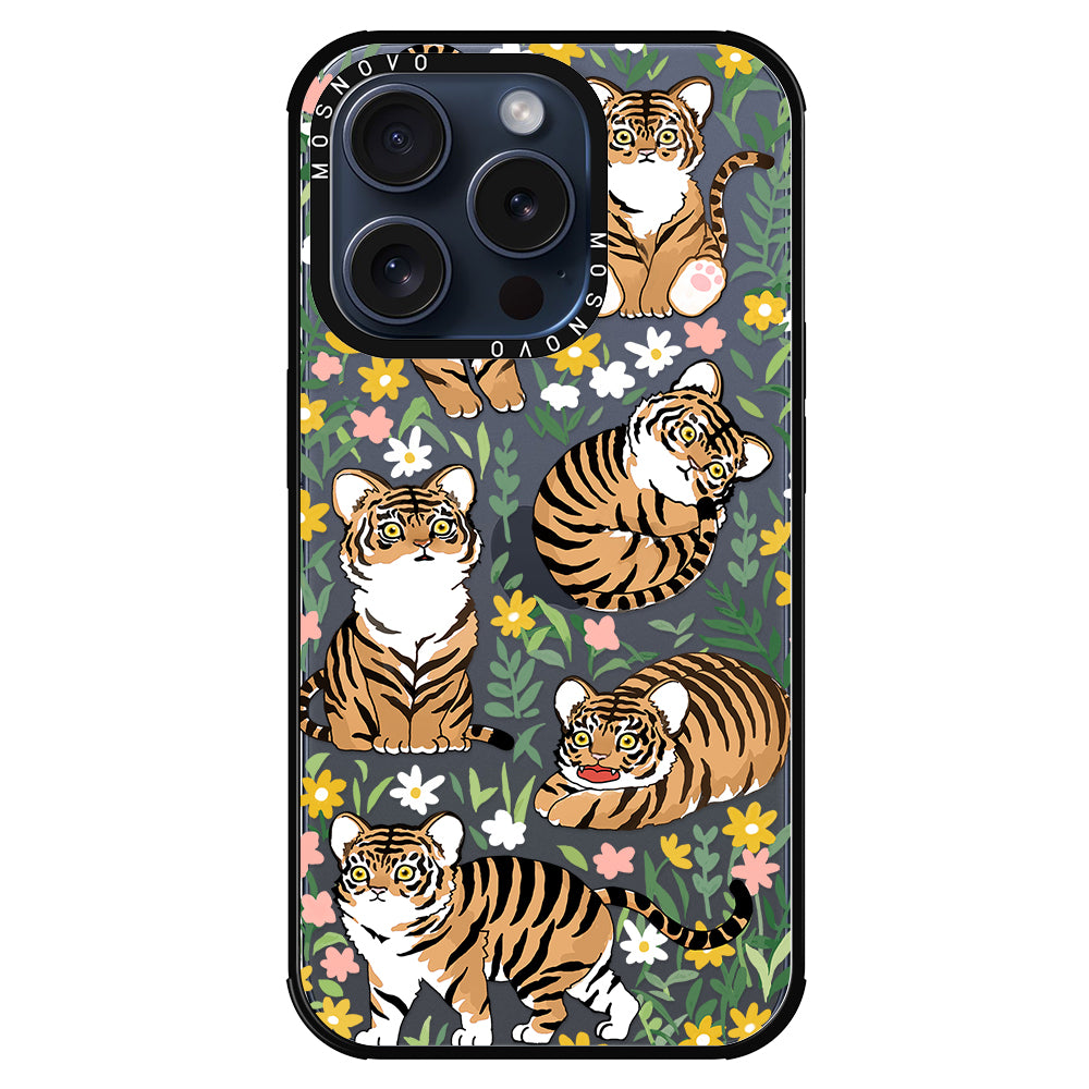 Cute Tiger Phone Case - iPhone 15 Pro Case - MOSNOVO