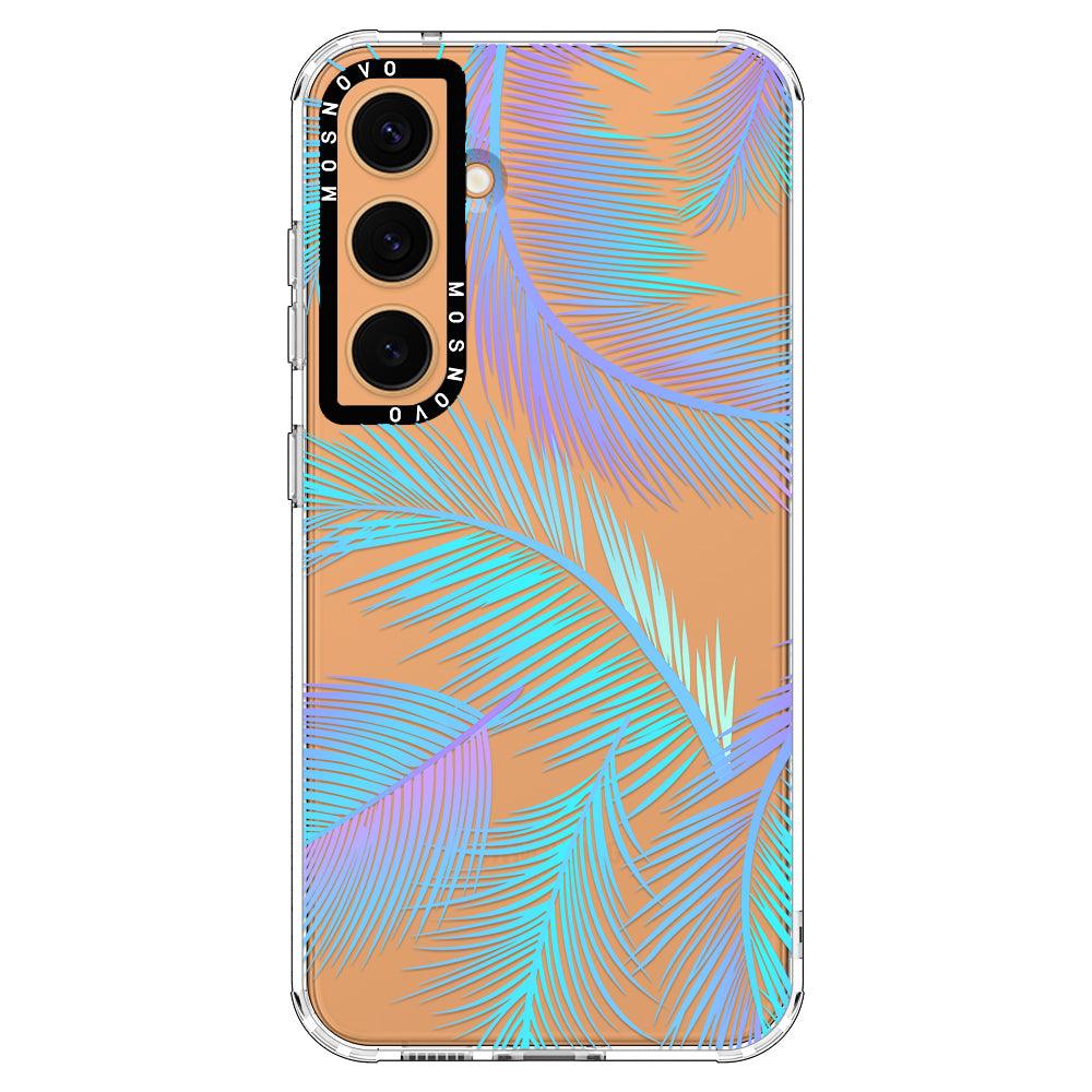 Gradient Tropical Palm Leaf Phone Case - Samsung Galaxy S24 Plus Case - MOSNOVO